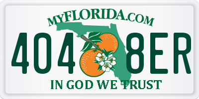 FL license plate 4048ER