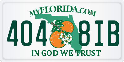 FL license plate 4048IB