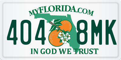 FL license plate 4048MK