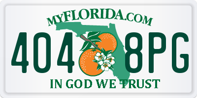 FL license plate 4048PG