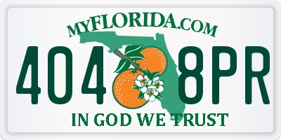 FL license plate 4048PR
