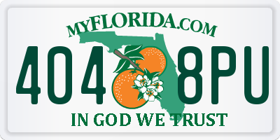 FL license plate 4048PU