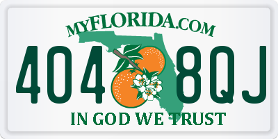 FL license plate 4048QJ
