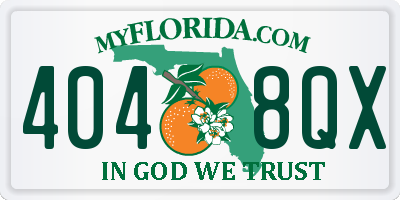 FL license plate 4048QX