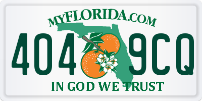 FL license plate 4049CQ