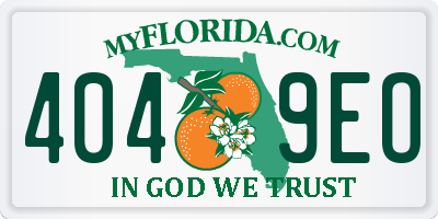 FL license plate 4049EO