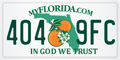 FL license plate 4049FC