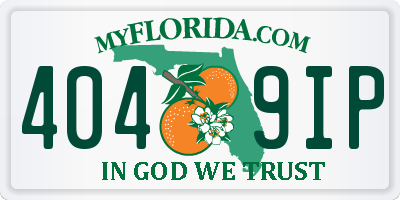 FL license plate 4049IP
