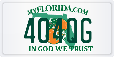 FL license plate 404QG