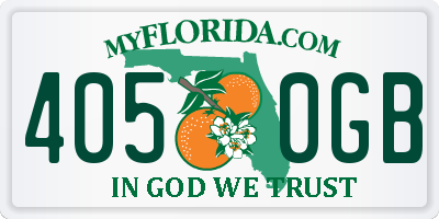 FL license plate 4050GB