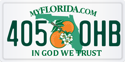 FL license plate 4050HB