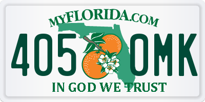FL license plate 4050MK