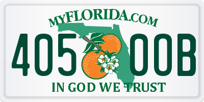FL license plate 4050OB