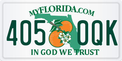 FL license plate 4050QK