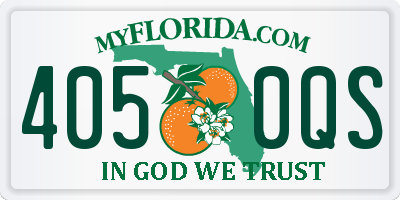 FL license plate 4050QS