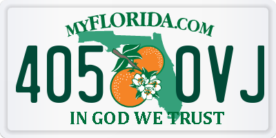 FL license plate 4050VJ