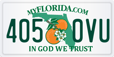 FL license plate 4050VU