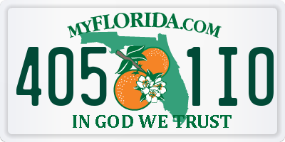 FL license plate 4051IO