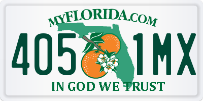 FL license plate 4051MX