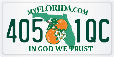 FL license plate 4051QC