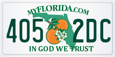 FL license plate 4052DC