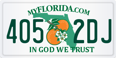 FL license plate 4052DJ