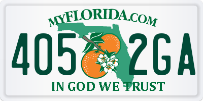FL license plate 4052GA