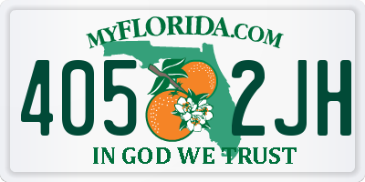 FL license plate 4052JH