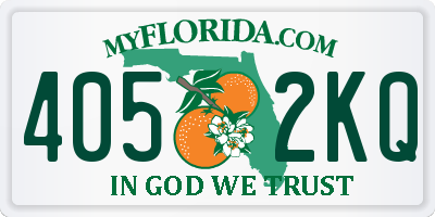 FL license plate 4052KQ