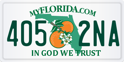 FL license plate 4052NA