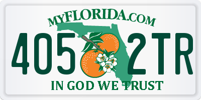 FL license plate 4052TR