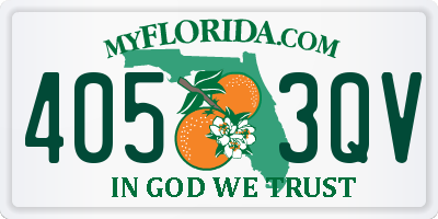 FL license plate 4053QV
