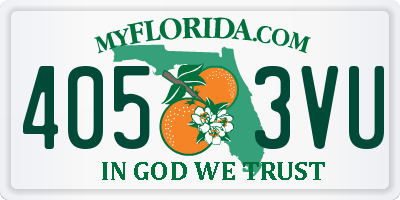 FL license plate 4053VU
