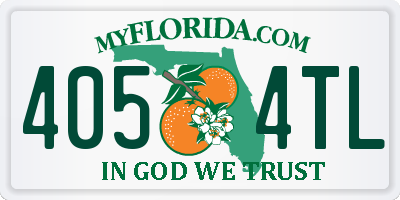 FL license plate 4054TL