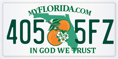 FL license plate 4055FZ