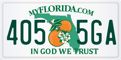 FL license plate 4055GA