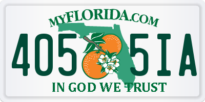 FL license plate 4055IA