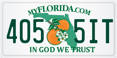 FL license plate 4055IT