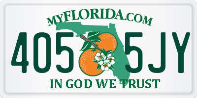 FL license plate 4055JY