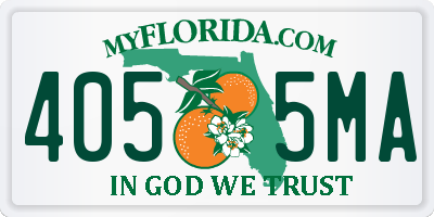 FL license plate 4055MA