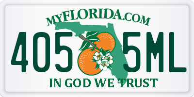 FL license plate 4055ML