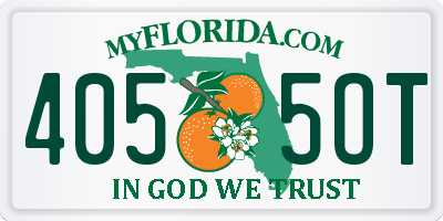 FL license plate 4055OT