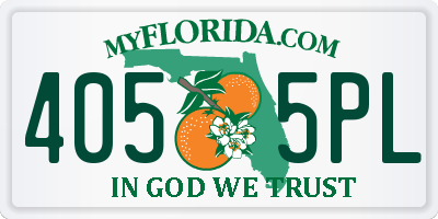 FL license plate 4055PL