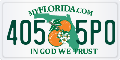 FL license plate 4055PO