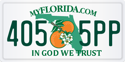 FL license plate 4055PP