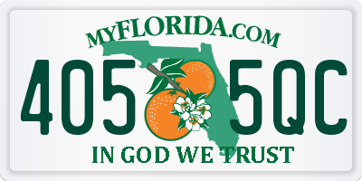 FL license plate 4055QC