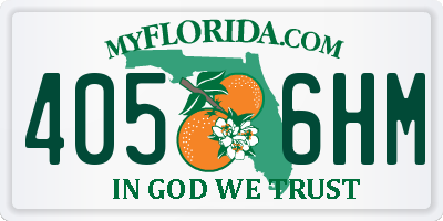 FL license plate 4056HM