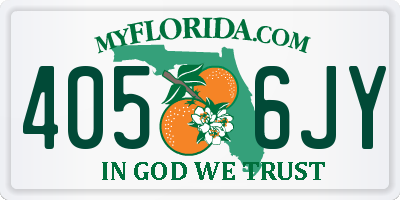 FL license plate 4056JY