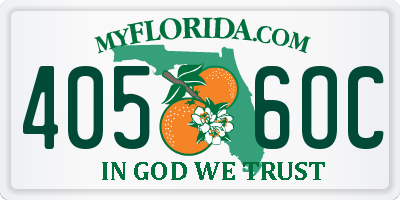 FL license plate 4056OC