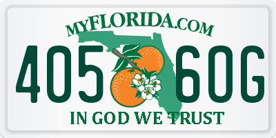 FL license plate 4056OG